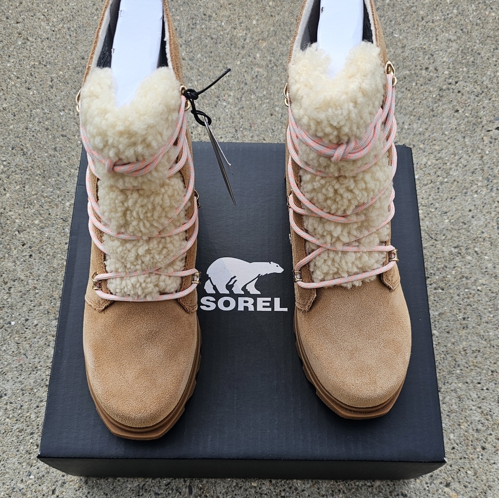 Sorel  leather waterproof wedge insulated boots women's size 9 & 11 - Picture 11 of 13